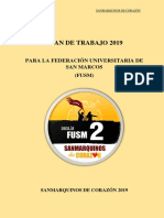 Plan de Trabajo A La Fusm 2019-2020 PDF