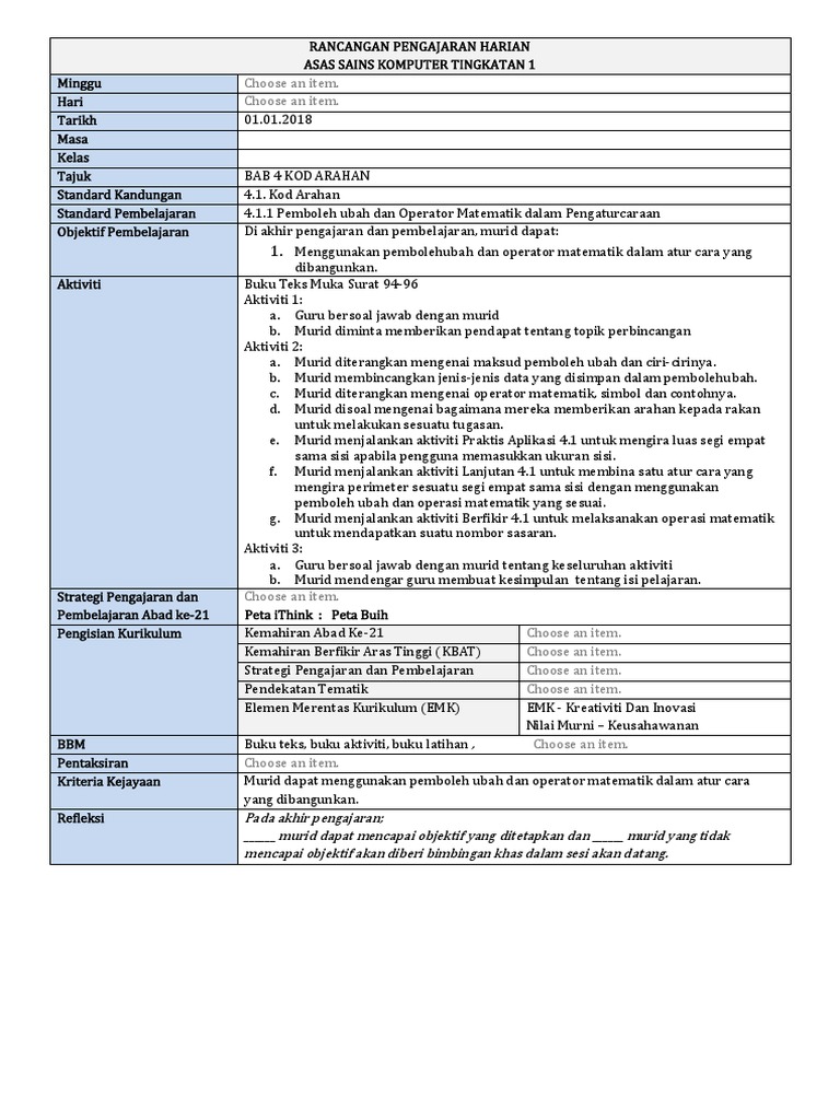 4 1kod Arahan Pdf