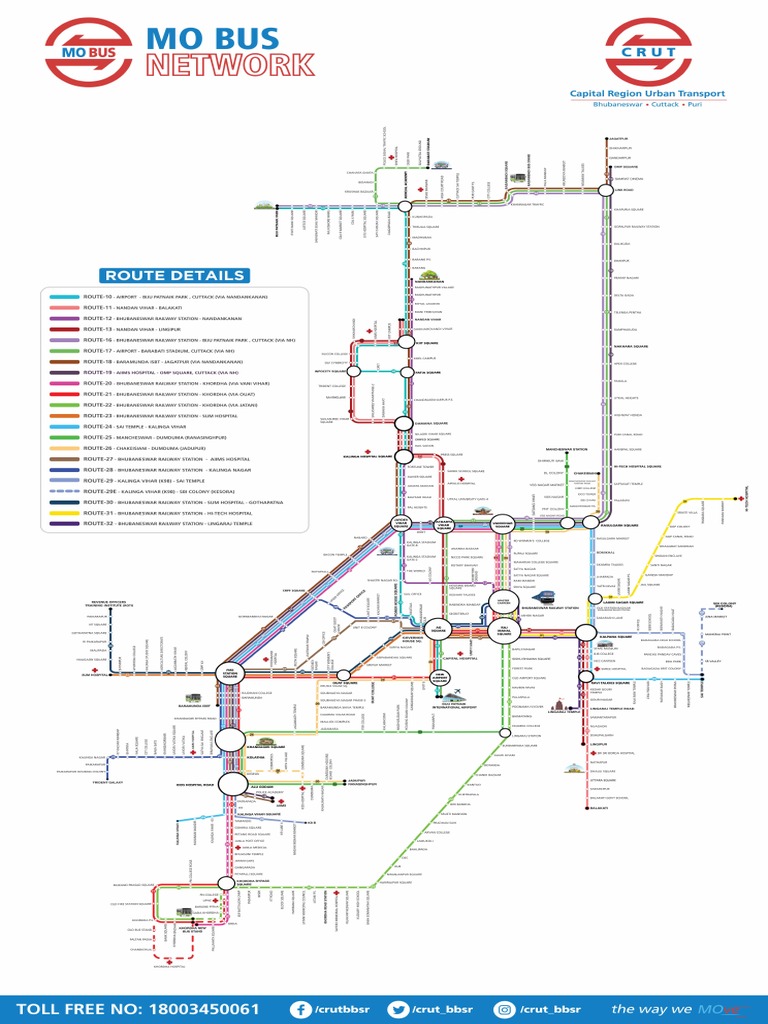 Mo Bus Route Map Mo Bus Full Map Bhubaneswar | Pdf