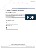 3 Studies On Lactic Acid Fermentation