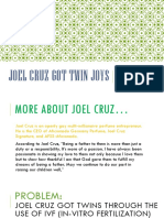 Joel Cruz Got Twin Joys