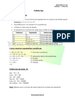 Potências - Ficha Informativa 5º Ano