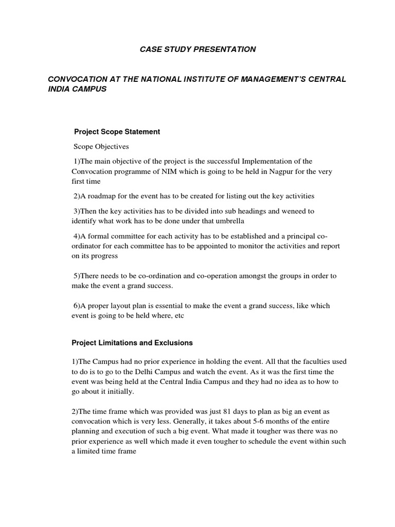 Case Study Presentation | PDF | Learning