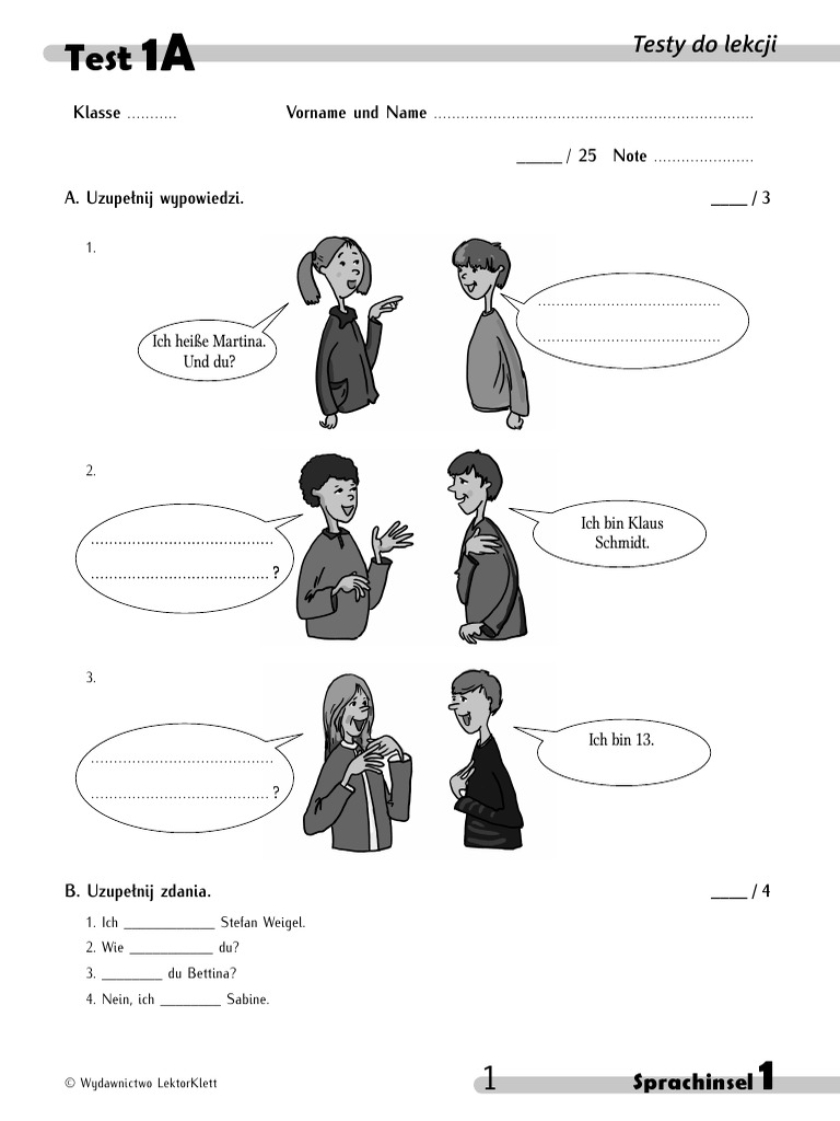 Und So Weiter Sprawdziany Klasa 4