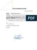 Carta de Compromiso de Alquiler