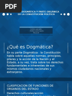 Parte Dogmática y Parte Orgánica de La Constitución