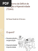 Classificação do TDAH na CID-11 | PDF | Transtorno de déficit de ...