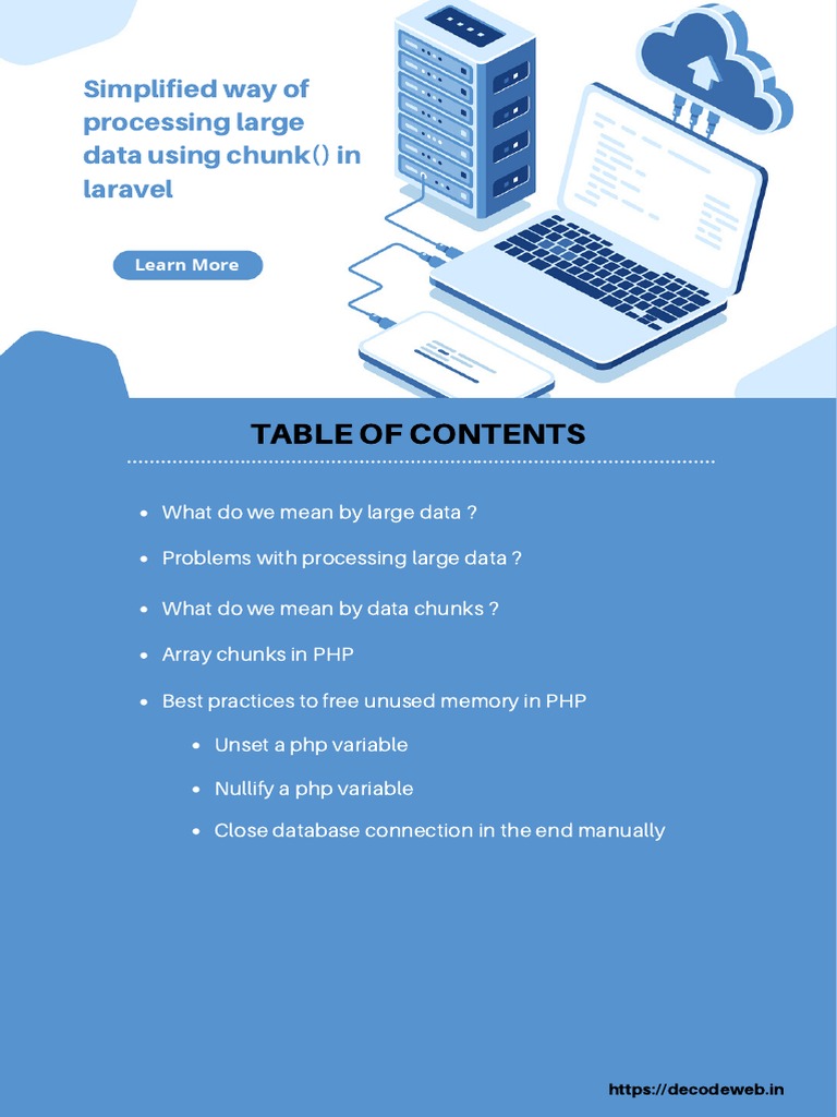 Simplified Way of Processing Large Data Using Chunk in Laravel | PDF ...