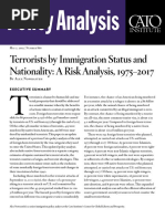 Terrorists by Immigration Status and Nationality: A Risk Analysis, 1975 - 2017