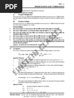 Permutation & Combination in Brief Study