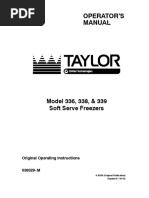 Taylor 336 27 Operators Manual