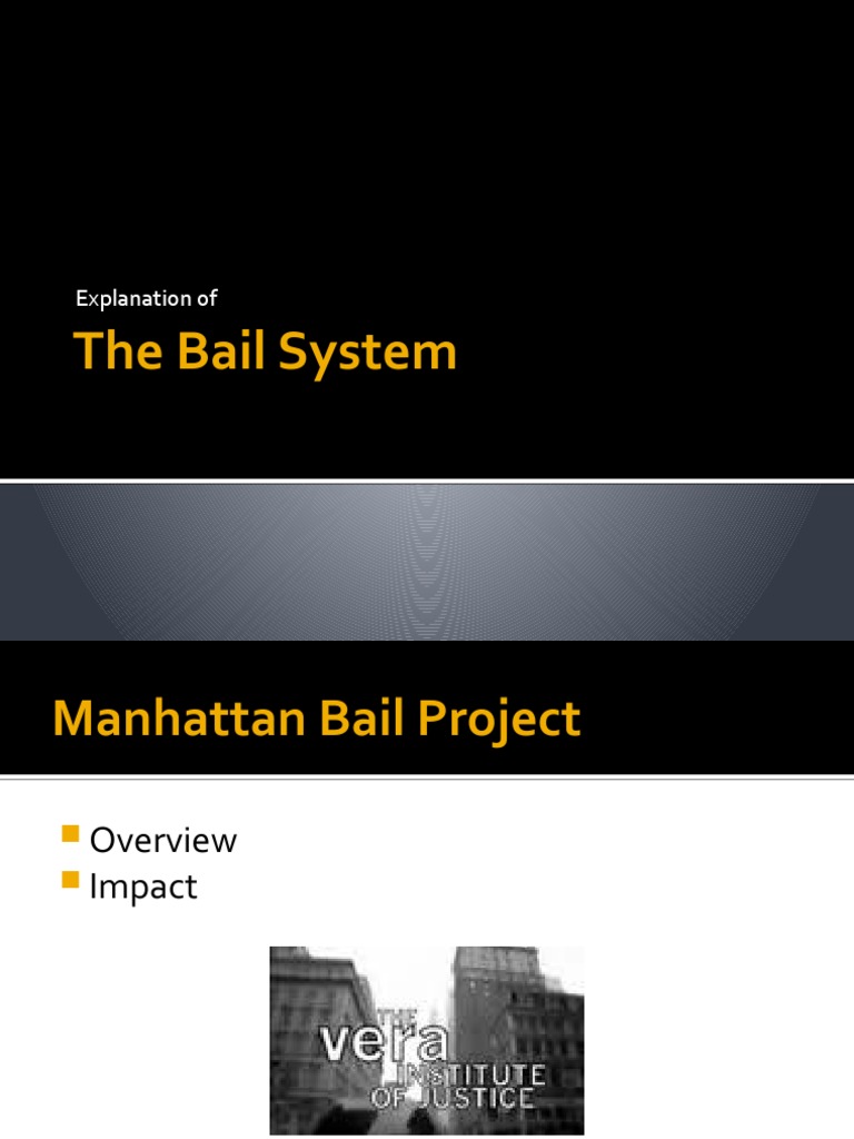 Understanding the Bail System Explained | PDF