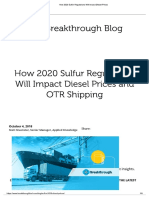 How 2020 Sulfur Regulations Will Impact Diesel Prices
