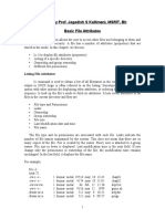 E-Notes by Prof. Jagadish S Kallimani, MSRIT, BLR Basic File Attributes