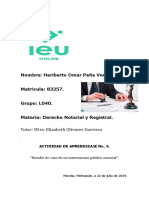 Actividad de Aprendizaje 3 Estudio de Caso de Un Instrumento Público Notarial