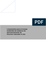 Lineamientos para El Manejo Sostenible de Sistemas de Aprovechamiento de Recursos Naturales in Situ PDF