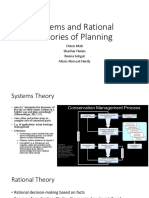 Systems and Rational Theories of Planning