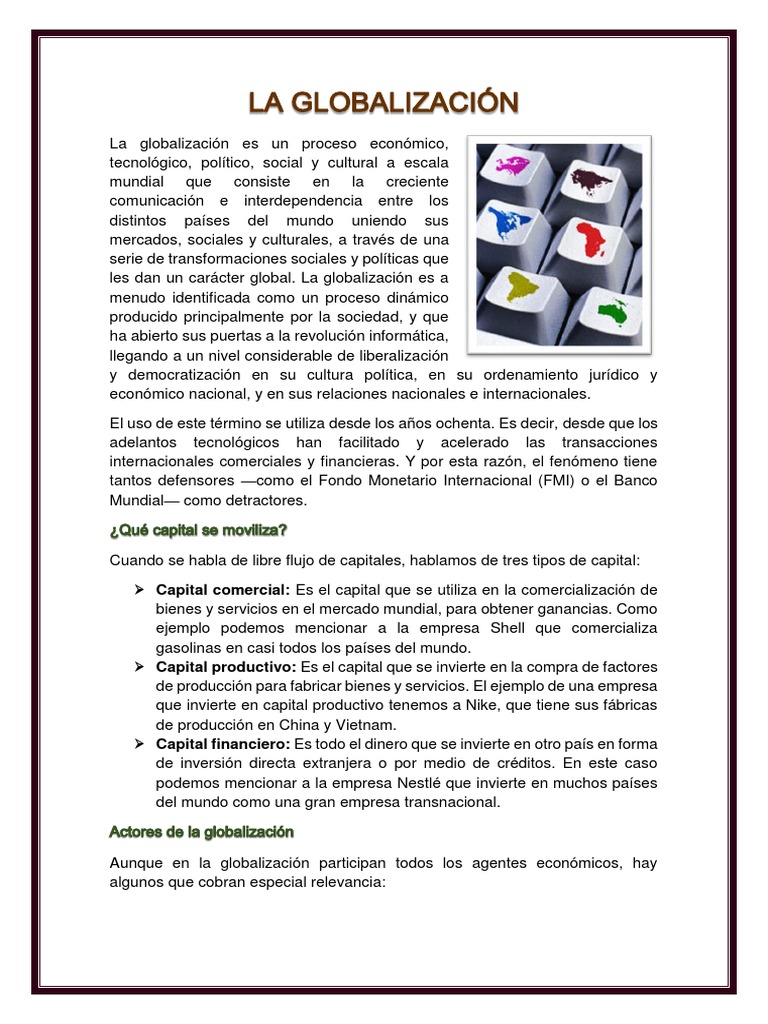 Impacto de la Globalización en Economías | PDF | Pobreza | Pobreza e ...
