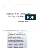 Linguistic Situation in USA