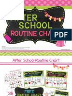 Esy - After School Routine Chart - Pink&Green PDF