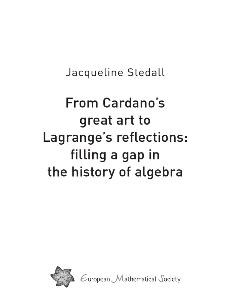 History of Algebra PDF PDF Equations Algebra