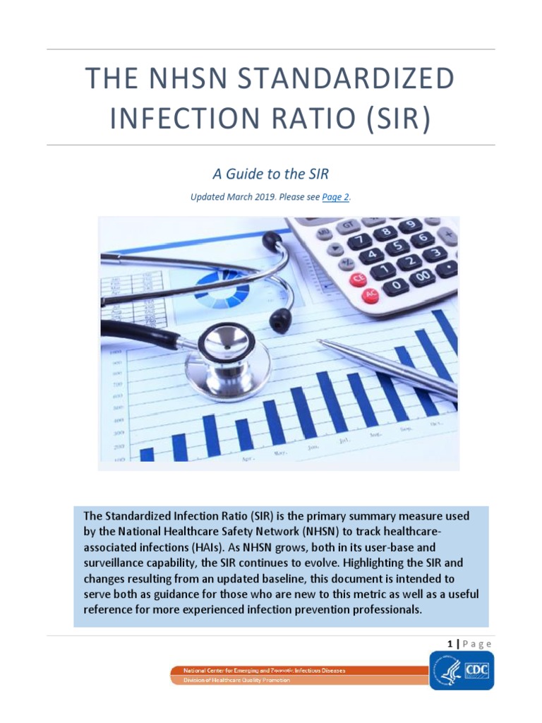 The NHSN Standardized Infection Ratio (Sir) PDF Logistic Regression