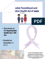 Responsible Parenthood and Reproductive Health Act of 2012