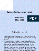 Games for Teaching Vocab