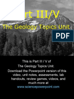Geology Unit Part III/V For Educators - Download Unit and Powerpoint at Www. Science Powerpoint