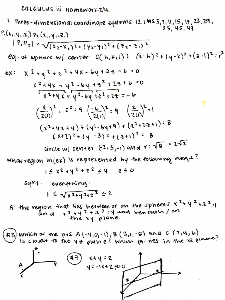 Calculus III HW 2:4 | PDF | Differential Geometry | Geometric Objects