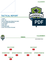 TACTICAL REPORT | SEATTLE SOUNDERS