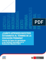 Informe de Logros de Aprendizaje y Sus Factores Asociados-EM 2013