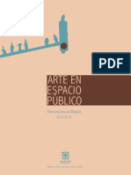 Arte en Espacio Publico - Intervenciones en Bogota, 2012 - 2015