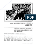 Torres Rosa Maria Educacion Popular Un Encuentro Con Paulo Freire 1985