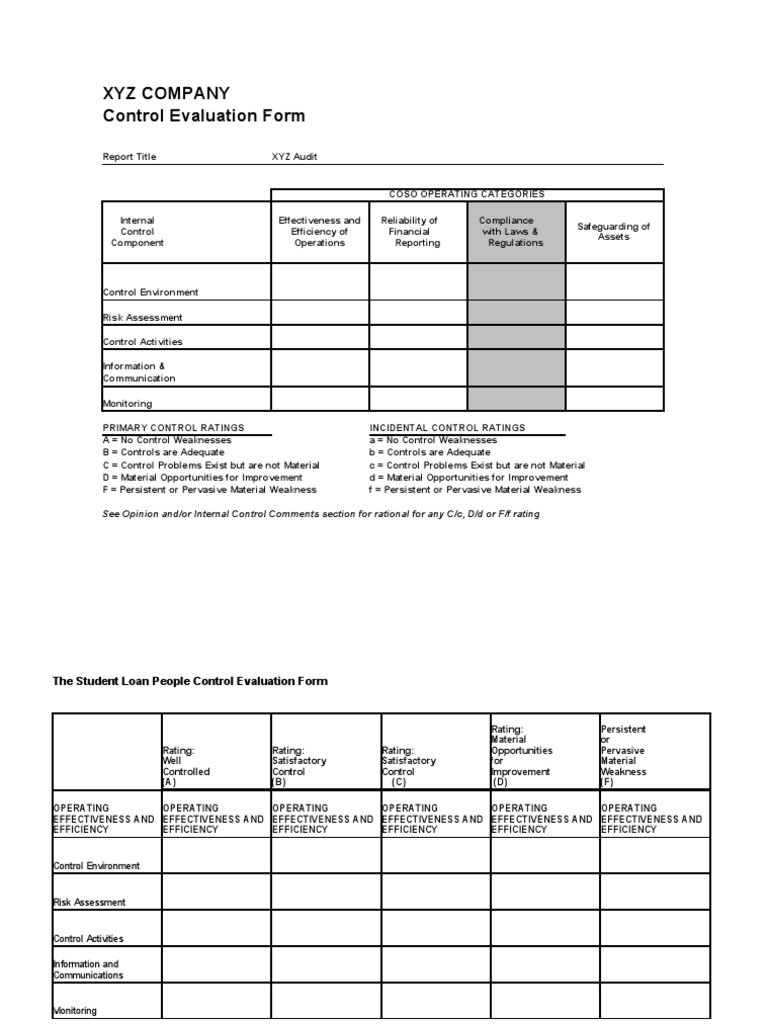 Audit Control Evaluation Report | PDF | Regulatory Compliance | Business