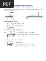 Structural Mechanics 1 Problem Solution Set 1