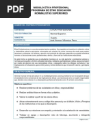 Modulo Ética Profesional