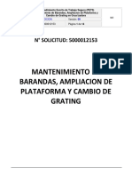 Pets Mantenimiento de Barandas, Ampliacion de Plataforma y Cambio de Grating en Grua Izadora