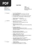 Luke Klein Resume