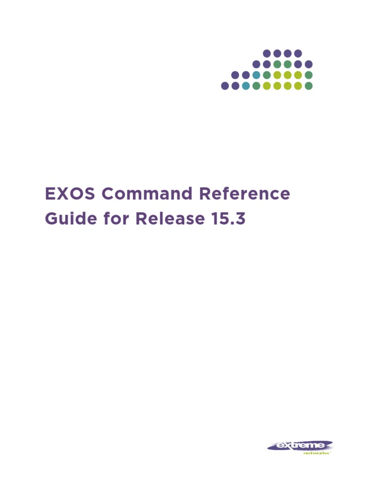 EXOSReference Bookmap | PDF | Ip Address | Internet Standards