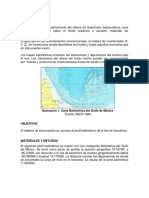 Perfil batimétrico de la Isla de Sacrificios