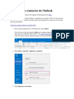 Exportar Los Contactos de Outlook2013-2016