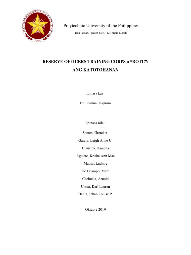 ROTC New | PDF