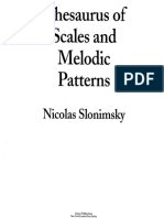 Music Theory - Methods_ Slonimsky, Nicolas - Thesaurus of Scales and Melodic Patterns