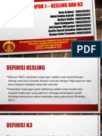 Tugas Kelompok 1 Kesling Dan K3 Dalam Lingkup Kesmas-Presentasi