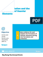 Physical Science SHS 1.2 Stellar Evolution and The Formation of Heavier Elements PDF