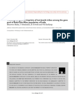 Tracking The Genetic Imprints of Lost Jewish Tribes Among The Gene Pool of Kuki-Chin-Mizo Population of India