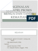 Pengenalan Geriatri Proses Menua Dan Tanda Kematian