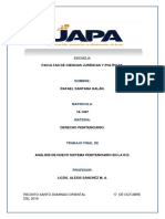 TRabajo Final de Penologia Yo Derecho Penitenciario, Rafael.