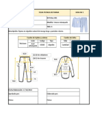 Ficha Técnica Pijama